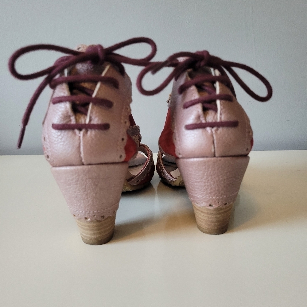 DKode T Strap Open Toed Sandals With Back Ties, VGUC, Size 38 - Picture 9 of 11